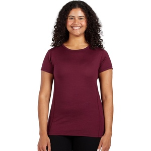image:image100 Merino Wool Womens Lightweight Tshirt  Moisture Wicking Shirt  Anti OdorBurgundy