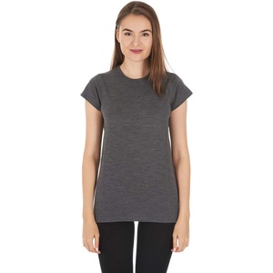 image:image100 Merino Wool Womens Lightweight Tshirt  Moisture Wicking Shirt  Anti OdorCharcoal Gray