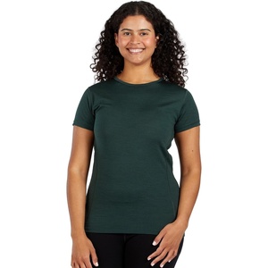image:image100 Merino Wool Womens Lightweight Tshirt  Moisture Wicking Shirt  Anti OdorForest Green