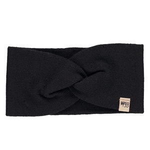 image:imageMinus33 Everyday Knit Twist Headband 100 Merino Wool  Midweight Womens Warm Headband  Winter Ear Warmers  Black  One SizeBlack