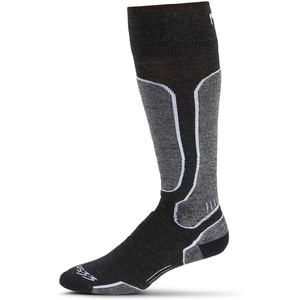 image:imageMinus33 Merino Wool Mountain Heritage Elite All Season Lightweight Snowboard Socks  Made in the USA  Over the Calf SocksBlack