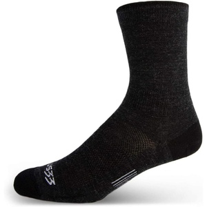 image:imageUSA Made  Crew Socks  Hiking Socks  Merino Wool  Mountain HeritageS15 Micro Weight Black
