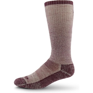 image:imageUSA Made  Heavyweight Over the Calf Merino Wool Socks  Ski and Snowboard Socks  Mountain HeritageS99 Expedition Wine