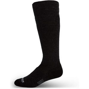 image:imageUSA Made  Lightweight Ski and Snowboard Socks  Over the Calf Socks  Merino Wool  Mountain HeritageS59 Lightweight Black