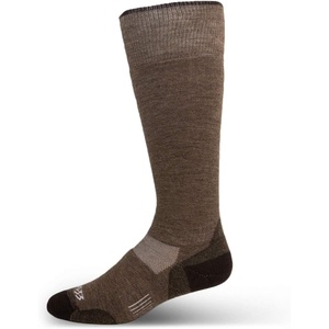 image:imageUSA Made  Lightweight Ski and Snowboard Socks  Over the Calf Socks  Merino Wool  Mountain HeritageS59 Lightweight Coffee