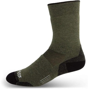 image:imageUSA Made  Micro Cushion Ski and Snowboard Socks  Over the Calf Socks  Merino Wool  Mountain HeritageS56 Lightweight Olive Drab