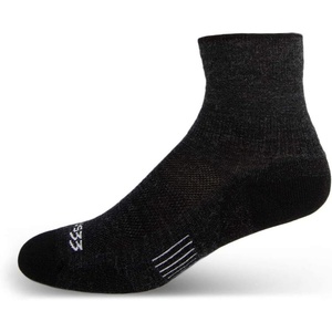 image:imageUSA Made  Mini Crew Socks  Hiking Socks  Merino Wool  Mountain HeritageS34 Micro  Cushion Black