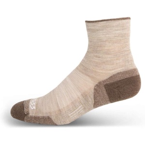image:imageUSA Made  Mini Crew Socks  Hiking Socks  Merino Wool  Mountain HeritageS34 Micro  Cushion Oatmeal