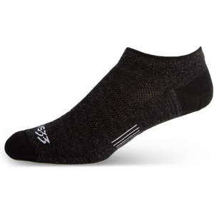 image:imageUSA Made  No Show Socks  Running Socks  Merino Wool  Mountain HeritageS11 Micro Weight Black