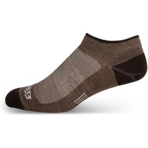 image:imageUSA Made  No Show Socks  Running Socks  Merino Wool  Mountain HeritageS11 Micro Weight Coffee