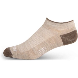 image:imageUSA Made  No Show Socks  Running Socks  Merino Wool  Mountain HeritageS11 Micro Weight Oatmeal