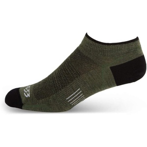 image:imageUSA Made  No Show Socks  Running Socks  Merino Wool  Mountain HeritageS11 Micro Weight Olive Drab