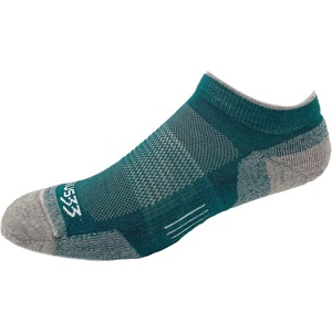 image:imageUSA Made  No Show Socks  Running Socks  Merino Wool  Mountain HeritageS31 Micro  Cushion Teal Green