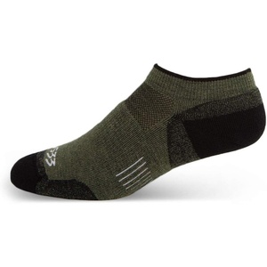image:imageUSA Made  No Show Socks  Running Socks  Merino Wool  Mountain HeritageS51 Lightweight Olive Drab