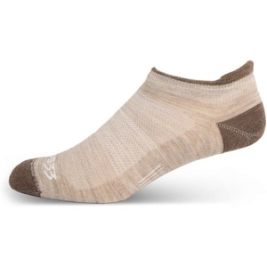 image:imageUSA Made  No Show Tab Socks  Running Socks  Merino Wool  Mountain HeritageS12 Micro Weight Oatmeal