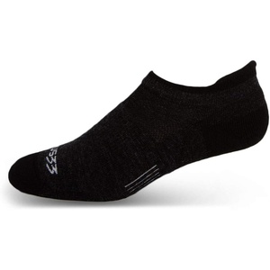 image:imageUSA Made  No Show Tab Socks  Running Socks  Merino Wool  Mountain HeritageS52 Lightweight Black