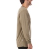 image:image100 Merino Wool  Mens Long Sleeve Crew Shirt  Thermal Base Layer170 Lightweight Tan 499