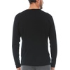 image:image100 Merino Wool  Mens Long Sleeve Crew Shirt  Thermal Base Layer235 Midweight Black