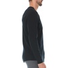 image:image100 Merino Wool  Mens Long Sleeve Crew Shirt  Thermal Base Layer235 Midweight Black