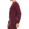 image:image100 Merino Wool  Mens Long Sleeve Crew Shirt  Thermal Base Layer235 Midweight Burgundy
