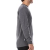 image:image100 Merino Wool  Mens Long Sleeve Crew Shirt  Thermal Base Layer235 Midweight Charcoal Gray