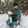 image:image100 Merino Wool  Mens Long Sleeve Crew Shirt  Thermal Base Layer235 Midweight Forest Green