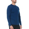 image:image100 Merino Wool  Mens Long Sleeve Crew Shirt  Thermal Base Layer235 Midweight Navy Blue