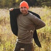 image:image100 Merino Wool  Mens Long Sleeve Crew Shirt  Thermal Base Layer235 Midweight Tan 499