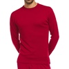 image:image100 Merino Wool  Mens Long Sleeve Crew Shirt  Thermal Base Layer235 Midweight True Red