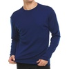 image:image100 Merino Wool  Mens Long Sleeve Crew Shirt  Thermal Base Layer400 Expedition Navy Blue