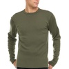 image:image100 Merino Wool  Mens Long Sleeve Crew Shirt  Thermal Base Layer400 Expedition Olive Drab