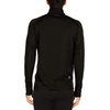 image:image100 Merino Wool  Mens Midweight Quarter Zip  Warm Pullover  MidlayerBlack