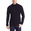 image:image100 Merino Wool  Mens Midweight Quarter Zip  Warm Pullover  MidlayerBlack
