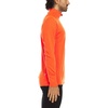 image:image100 Merino Wool  Mens Midweight Quarter Zip  Warm Pullover  MidlayerBlaze Orange