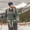 image:image100 Merino Wool  Mens Midweight Quarter Zip  Warm Pullover  MidlayerForest Green