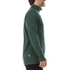 image:image100 Merino Wool  Mens Midweight Quarter Zip  Warm Pullover  MidlayerForest Green