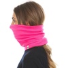 image:image100 Merino Wool  Midweight Neck Gaiter  Skiing Neck Warmer  Winter Face Mask  Multipurpose HeadwearBlaze Pink