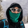 image:image100 Merino Wool  Midweight Neck Gaiter  Skiing Neck Warmer  Winter Face Mask  Multipurpose HeadwearEmerald Green