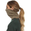 image:image100 Merino Wool  Midweight Neck Gaiter  Skiing Neck Warmer  Winter Face Mask  Multipurpose HeadwearTan 499