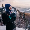 image:image100 Merino Wool Balaclava  Winter Ski Mask  Face Mask  Cold Weather GearDark Purple