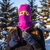 image:image100 Merino Wool Balaclava  Winter Ski Mask  Face Mask  Cold Weather GearRadiant Violet