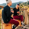 image:image100 Merino Wool Bottoms Mens Base Layer Pants  Long Johns  Thermal Underwear235 Midweight Burgundy