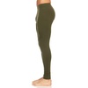 image:image100 Merino Wool Bottoms Mens Base Layer Pants  Long Johns  Thermal Underwear235 Midweight Olive Drab