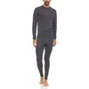 image:image100 Merino Wool Bottoms Mens Base Layer Pants  Long Johns  Thermal UnderwearCharcoal Gray