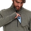 image:image100 Merino Wool Mens Expedition Weight Quarter Zip  Moisture Wicking SweaterGranite Green