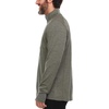 image:image100 Merino Wool Mens Expedition Weight Quarter Zip  Moisture Wicking SweaterGranite Green