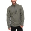 image:image100 Merino Wool Mens Expedition Weight Quarter Zip  Moisture Wicking SweaterGranite Green