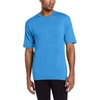 image:image100 Merino Wool Mens Lightweight TShirt  Crew Neck Short Sleeve ShirtAzure Blue