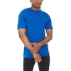 image:image100 Merino Wool Mens Lightweight TShirt  Crew Neck Short Sleeve ShirtAzure Blue