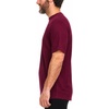 image:image100 Merino Wool Mens Lightweight TShirt  Crew Neck Short Sleeve ShirtBurgundy